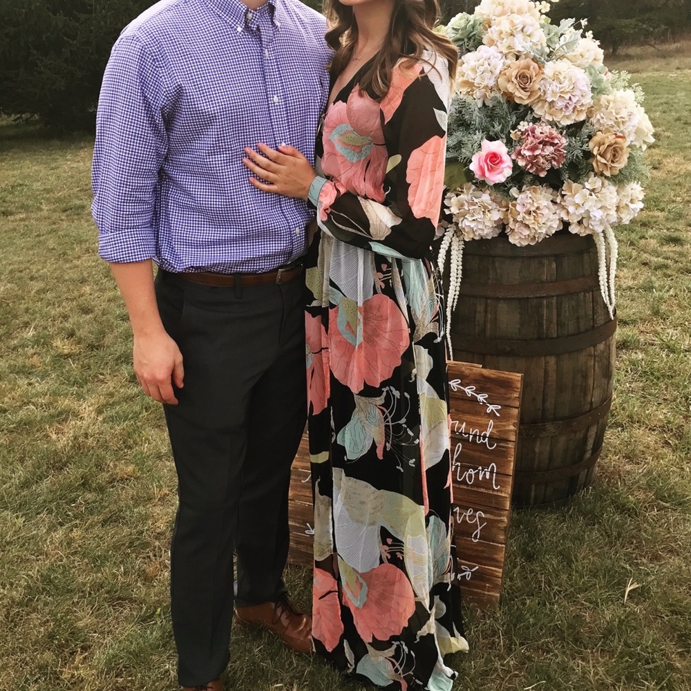 Lulu’s Formal Floral Dress